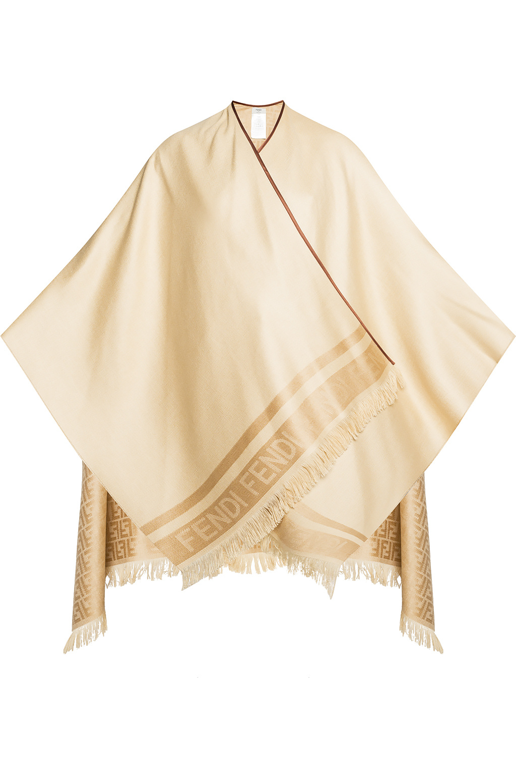 Fendi ff logo poncho best sale